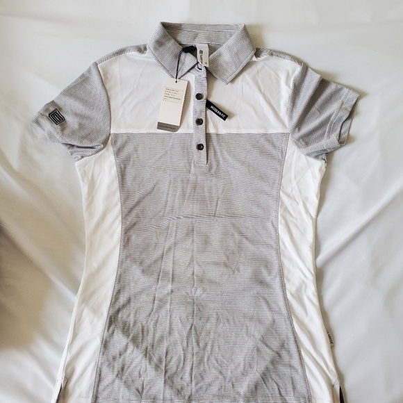 Sporty shirt, Loft8 brand, modern fit, size small, light gray color - Picture 2 of 4